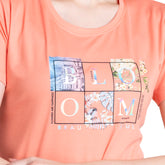 Astron – Round Neck Half Sleeves Olive Green Color Women’s T-Shirt